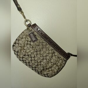 SOLD - Coach Signature Wristlet